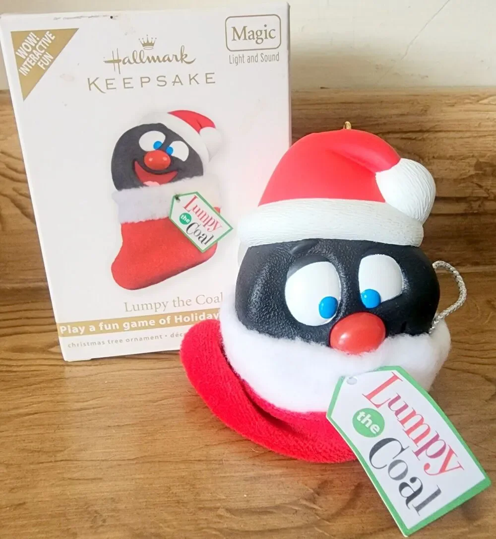 Hallmark Keepsake “Lumpy The Coal” Christmas Tree Ornament Interactive NOS 2011